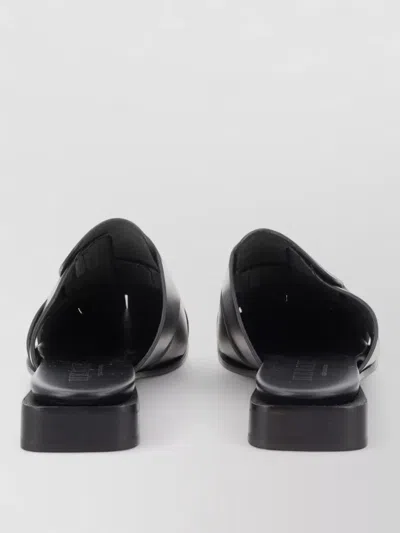 Hereu Sleek Everyday Leather Flats For Women In Black
