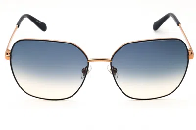 Fossil Oversized Geometric-frame Sunglasses In Blue/blue Sh Pink