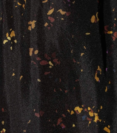 Shop Dries Van Noten Printed Silk Dress In Black