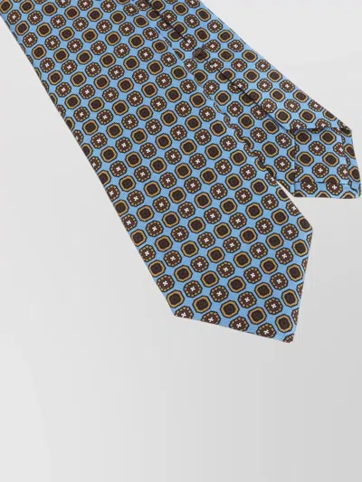 Kiton Geometric-pattern Seven-fold Tie In Multi