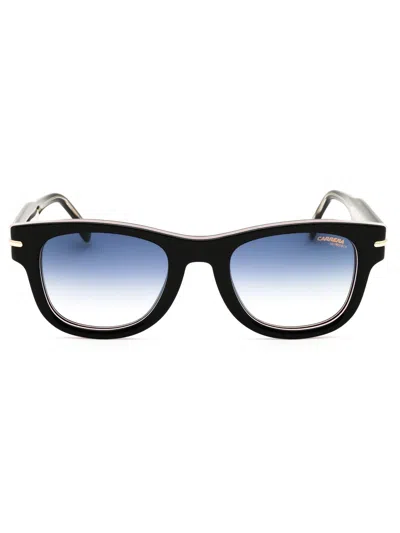 Carrera Rectangle-frame Sunglasses In Black/grey Sf