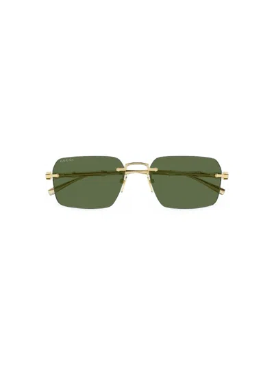Gucci Frameless Rectangular Sunglasses In Multi