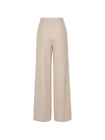 Max Mara Drawstring Wide-leg Trousers In Neutral