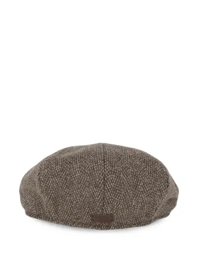 Barbour Winston Baker Boy Cap In Brown