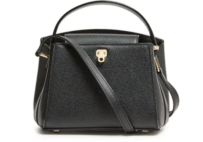 Valextra Doublehandle Bag In Black