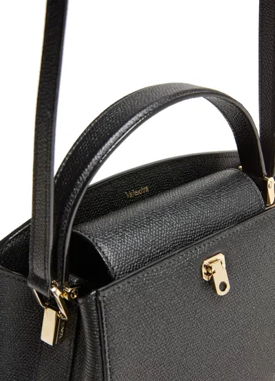 Valextra Doublehandle Bag In Black