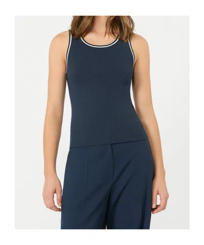 Weekend Max Mara Sleeveless Vest In Blue