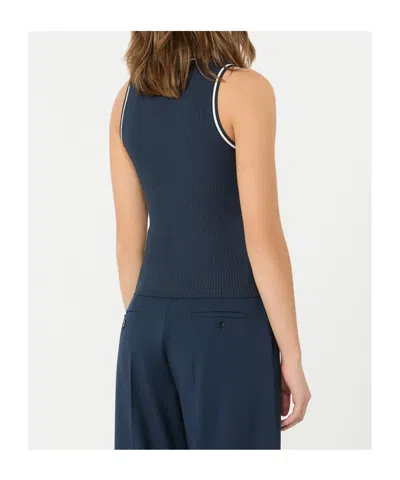 Weekend Max Mara Sleeveless Vest In Blue