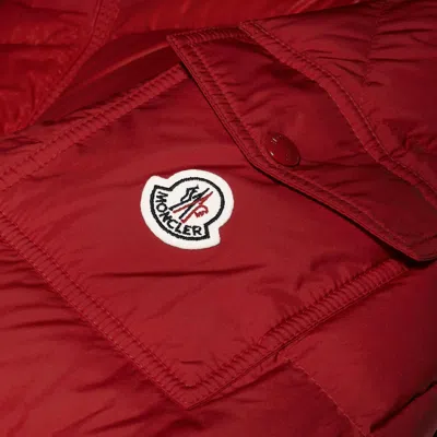 Moncler Maya Jacket Quilted Nylon Down Jacket In Red