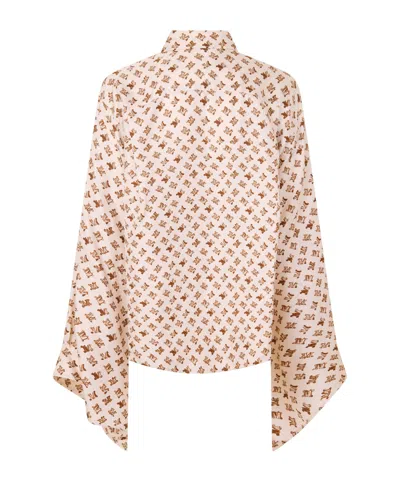 Max Mara Printed Top In Pink