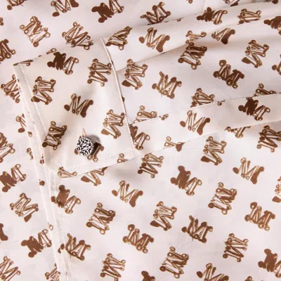 Max Mara Printed Top In Pink