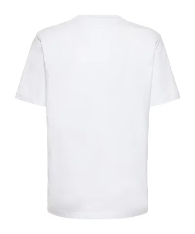 Msgm Logo Print T-shirt In White