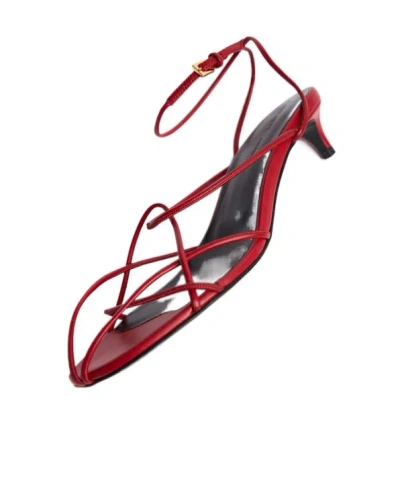 Khaite Ankle Strap Sandals In Multi