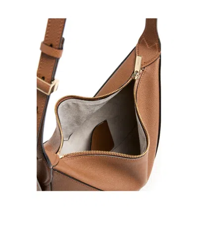 Valextra Solid Color Mini Bag In Brown