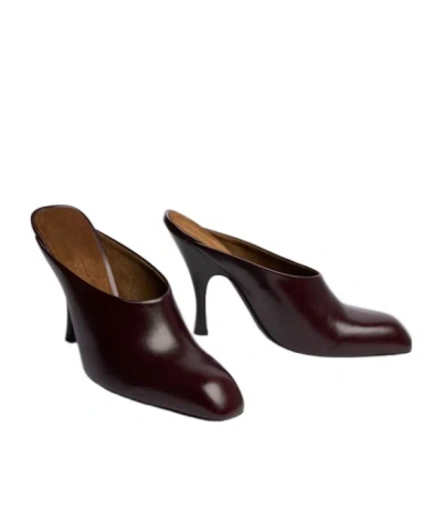 Khaite Closed-toe Mules With Spool Heel In Multi