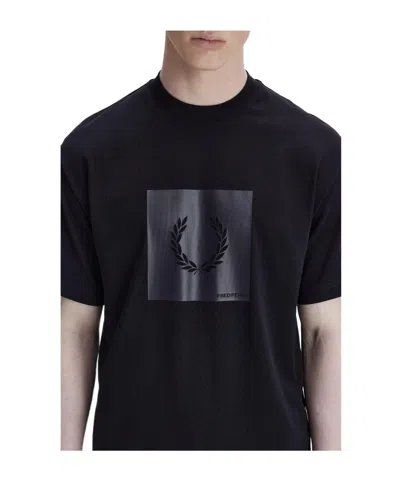 Fred Perry Printed T-shirt In Black