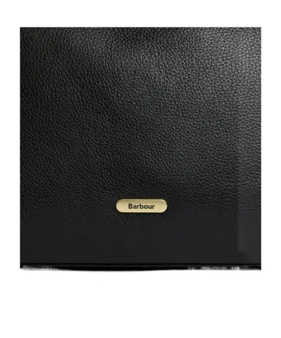 Barbour Solid Color Handbag In Black