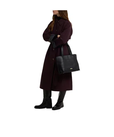 Barbour Solid Color Handbag In Black