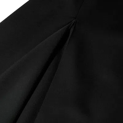 Givenchy Wool Asymmetric Maxi Skirt In Black