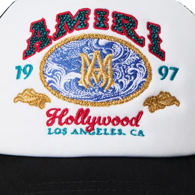 Amiri Embroidered Mesh-panel Trucker Cap In Multi