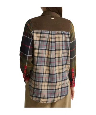 Barbour Patchworkplaid Flannel Shirt In Multi