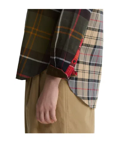 Barbour Patchworkplaid Flannel Shirt In Multi