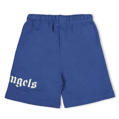 Palm Angels Simple Shorts In Blue