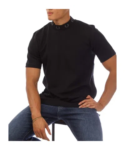 Fred Perry Solid Color T-shirt In Black
