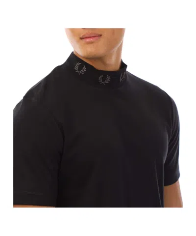 Fred Perry Solid Color T-shirt In Black