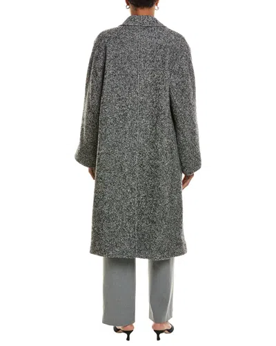 Vince Wool-blend Overcoat In Gray
