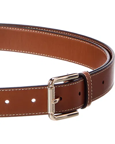 Max Mara Leather Belt In Brown