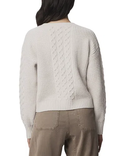 Splendid Celeste Cable Wool-blend Sweater In White
