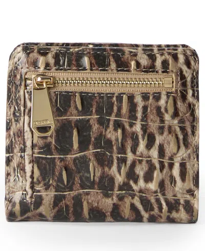Brahmin Jane Melbourne Embossed Leather Wallet In Ocelot