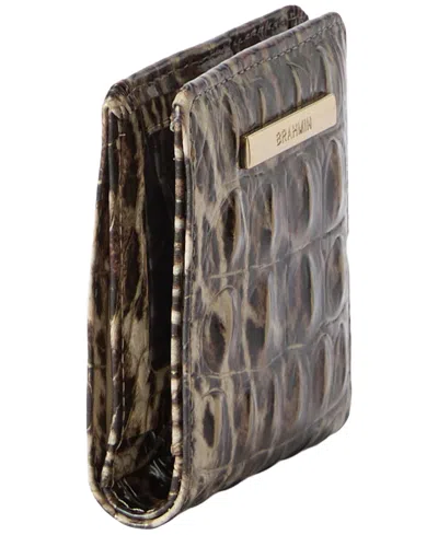 Brahmin Jane Melbourne Embossed Leather Wallet In Ocelot