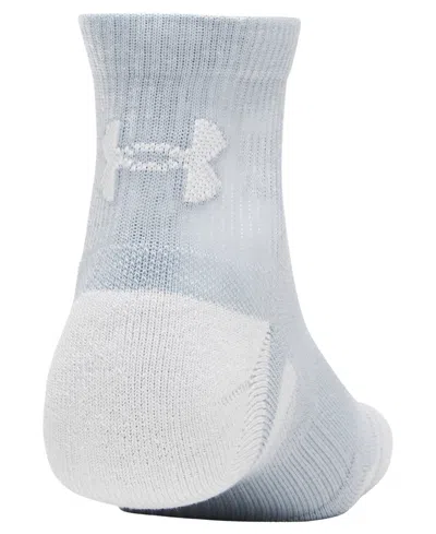 Under Armour Men's Performance Tech 6-pack Quarter Socks In Blue,gray