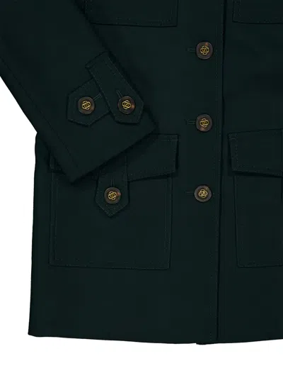 Zimmermann Valiant Wool-blend Utility Jacket In Black