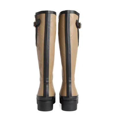 Barbour Tall Rubber Rain Boot In Brown
