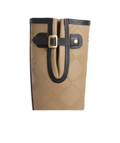 Barbour Tall Rubber Rain Boot In Brown