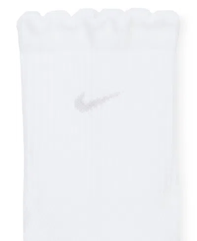Nike Men's Everyday Elevated Mid-crew Socks, 2-pack In White