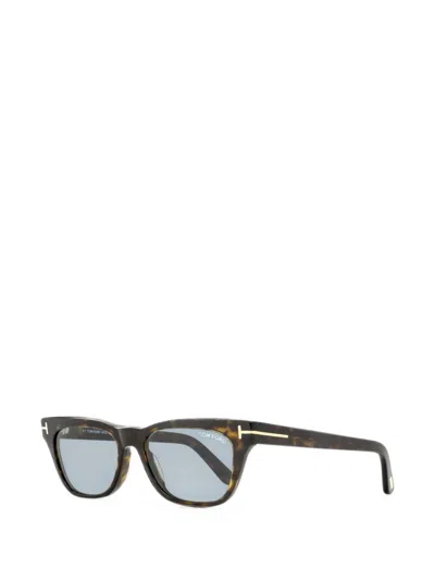 Tom Ford Penn Rectangle-frame Sunglasses In Brown