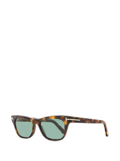 Tom Ford Penn Rectangle-frame Sunglasses In Brown