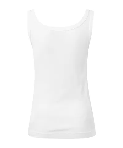 Dolce & Gabbana Ribknit Basic Tank Top In White