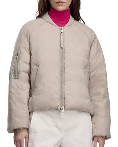 Canada Goose Elba Down Bomber Jacket In Gold