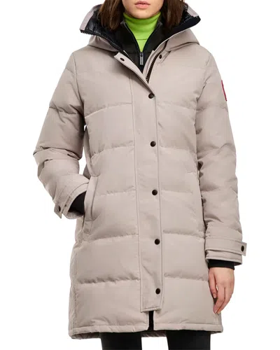 Canada Goose Solid Color Down Jacket In Neutral