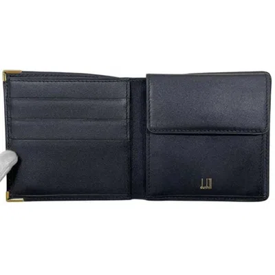 Pre-owned Dunhill Black Leather Wallet (bi-fold) ()