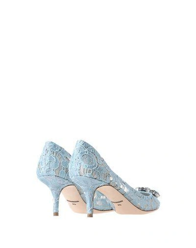 Shop Dolce & Gabbana Pumps In Sky Blue