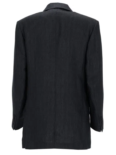 Max Mara Double-breasted Jacket "olimpia" In Gray