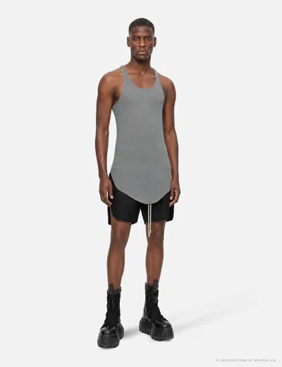Rick Owens Basic Rib Tank In Grey/灰色/그레이/グレー