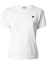 Comme Des Garçons Play Short Sleeve 'play' T-shirt In White