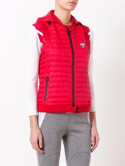 Shop Rossignol Nadine Hooded Gilet In Red